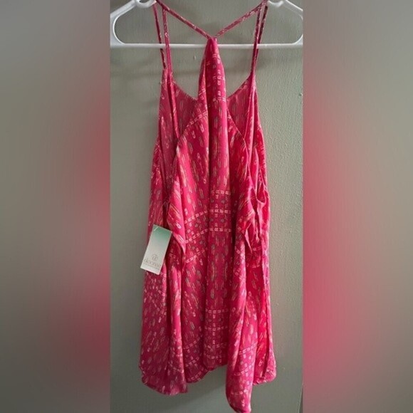 Decree Pink Sleeveless Babydoll Halter Tank Size XL - Picture 5 of 9